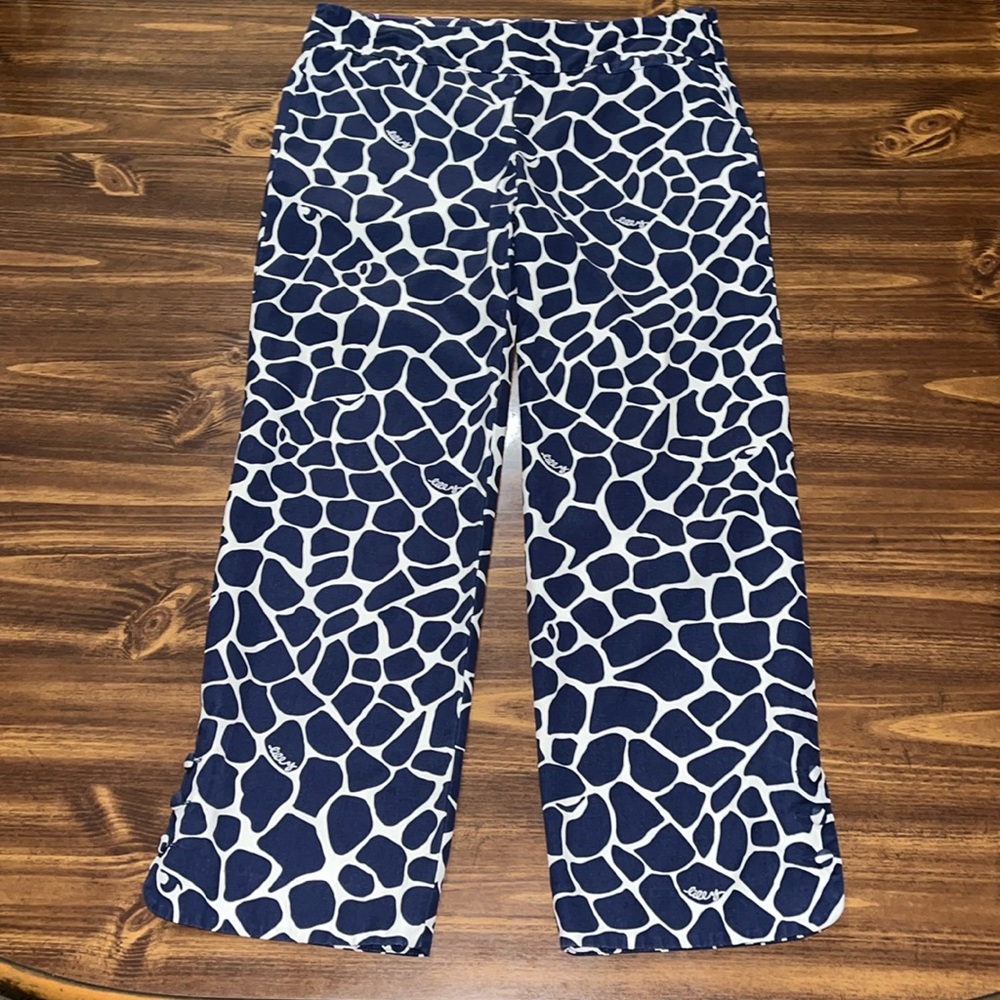 Lilly Pulitzer blue/white spotted pants size 2